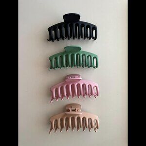 New 8 Pack Large Hair Claw Clips for Women, Strong Hold Matte Clips for All Hair